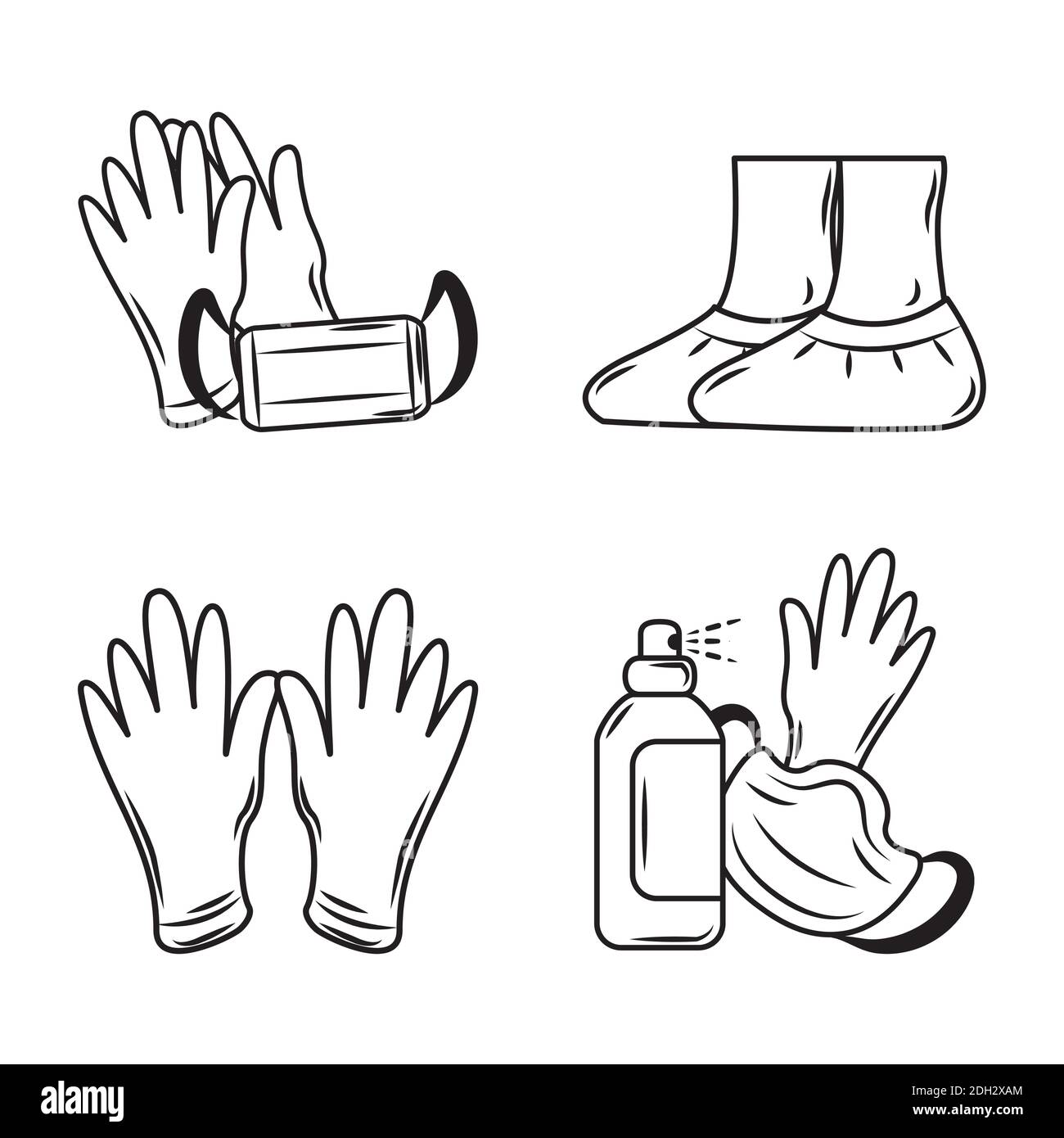 medical wear protective equipment disposable include gloves shoes cover