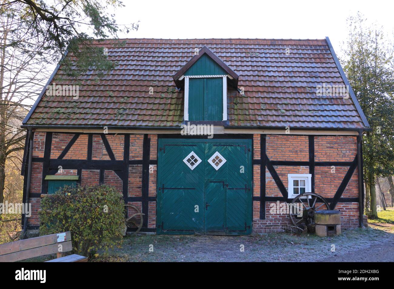Historischer Bauernhof bei Arnsberg im Sauerland Stock Photo