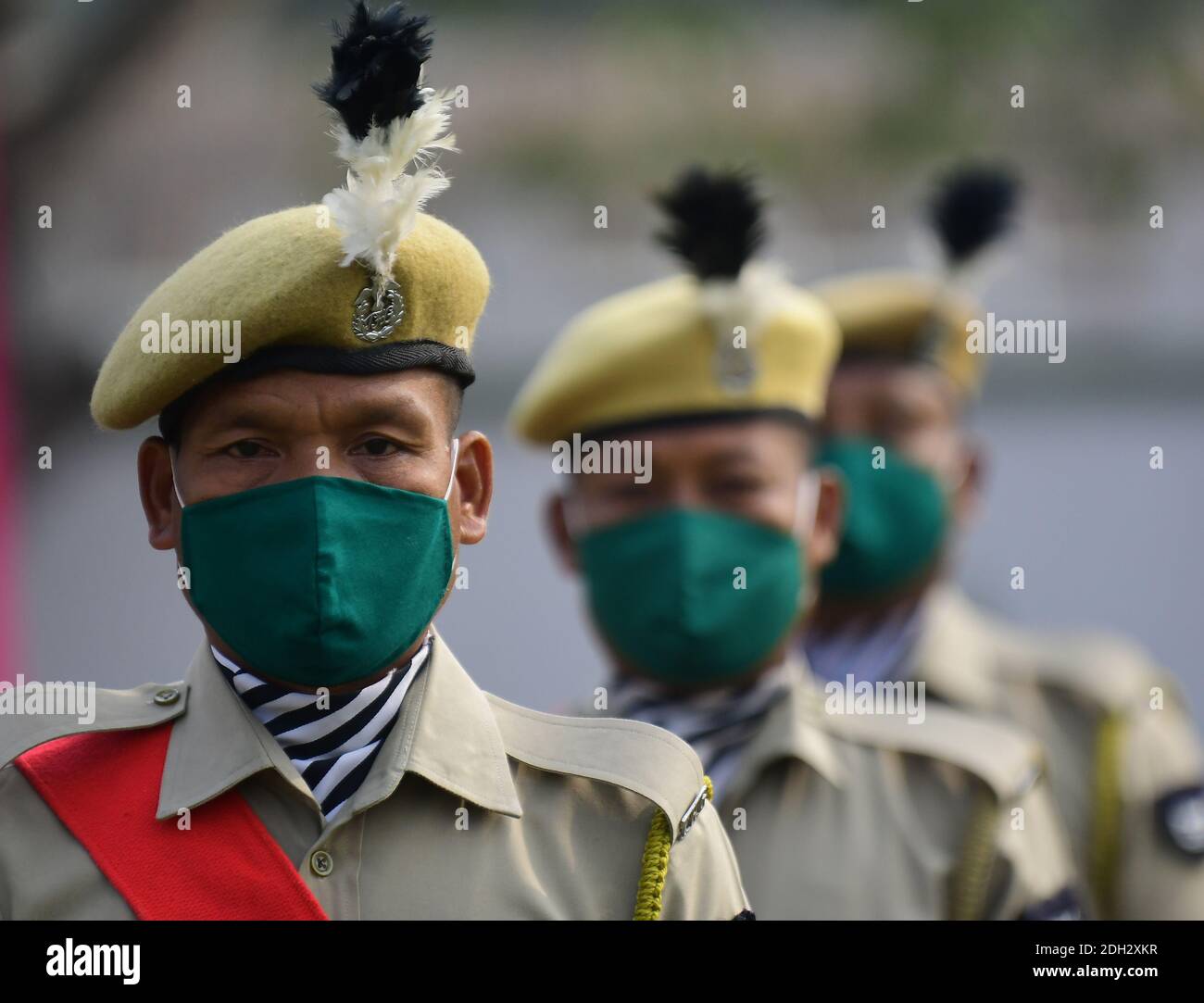 Home Guard Ranks Home Guard personnel are conducting a parade at A.D. Nagar police ...