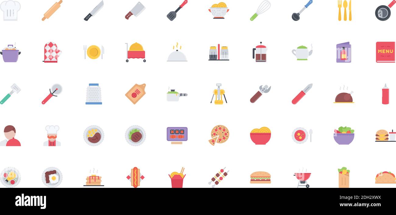 the kitchen icons pack Stock Vector Image & Art - Alamy