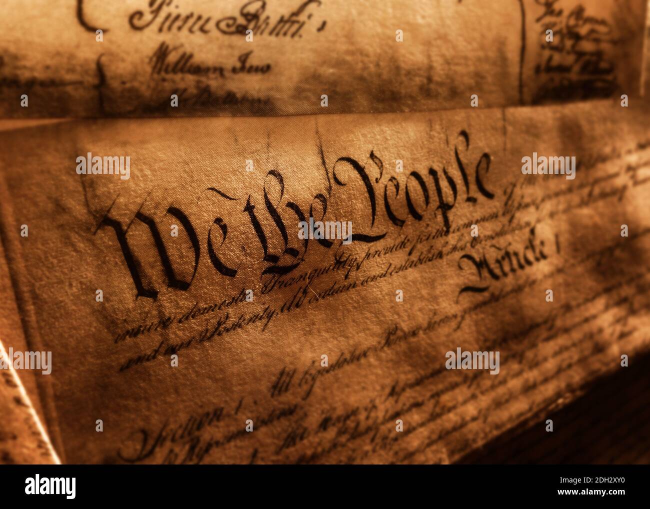 The United States Constitution Stock Photo