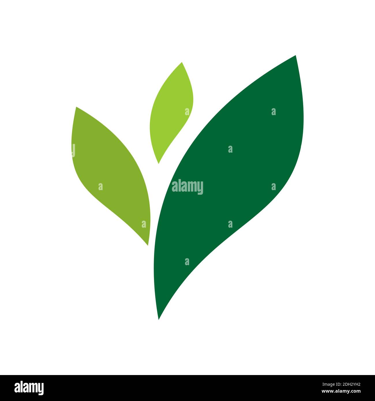 abstract leaf nature green icon logo Stock Vector Image & Art - Alamy