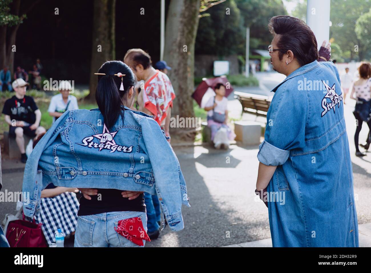 rockabilly dancers. A japanese group of rockabilly dancers meets in