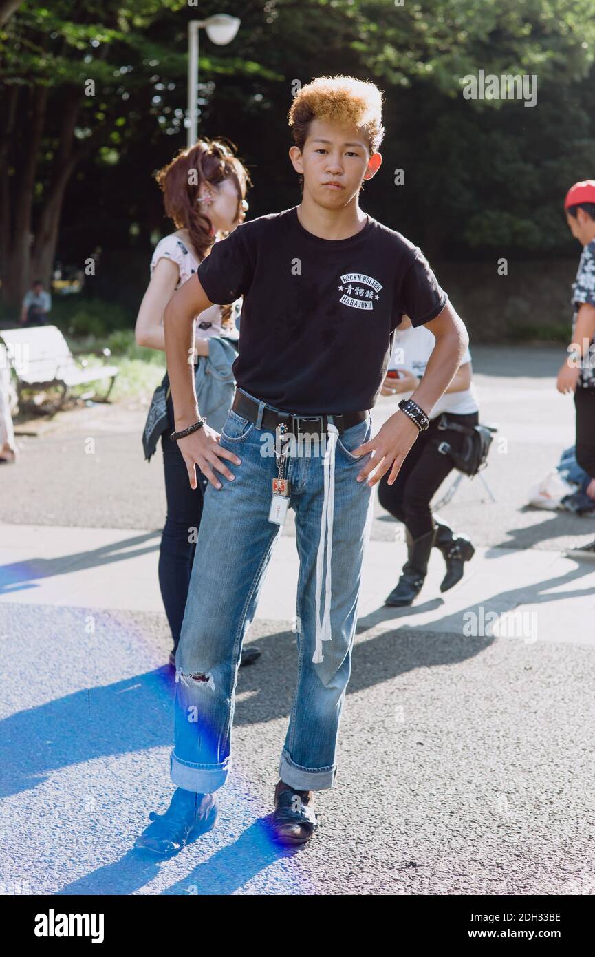 rockabilly dancers. A japanese group of rockabilly dancers meets in ...