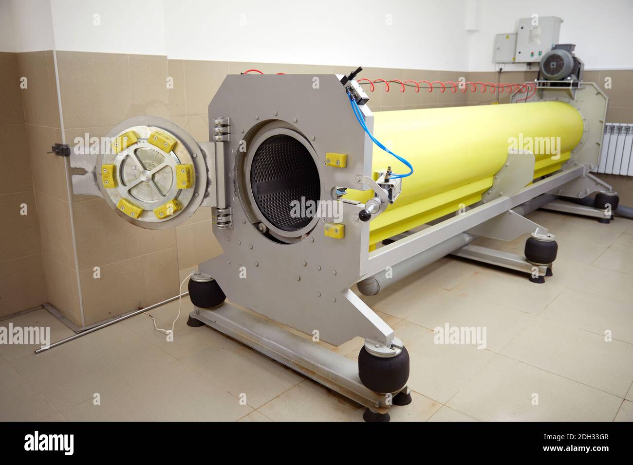 Machine for drying carpets and rugs after washing Stock Photo Alamy
