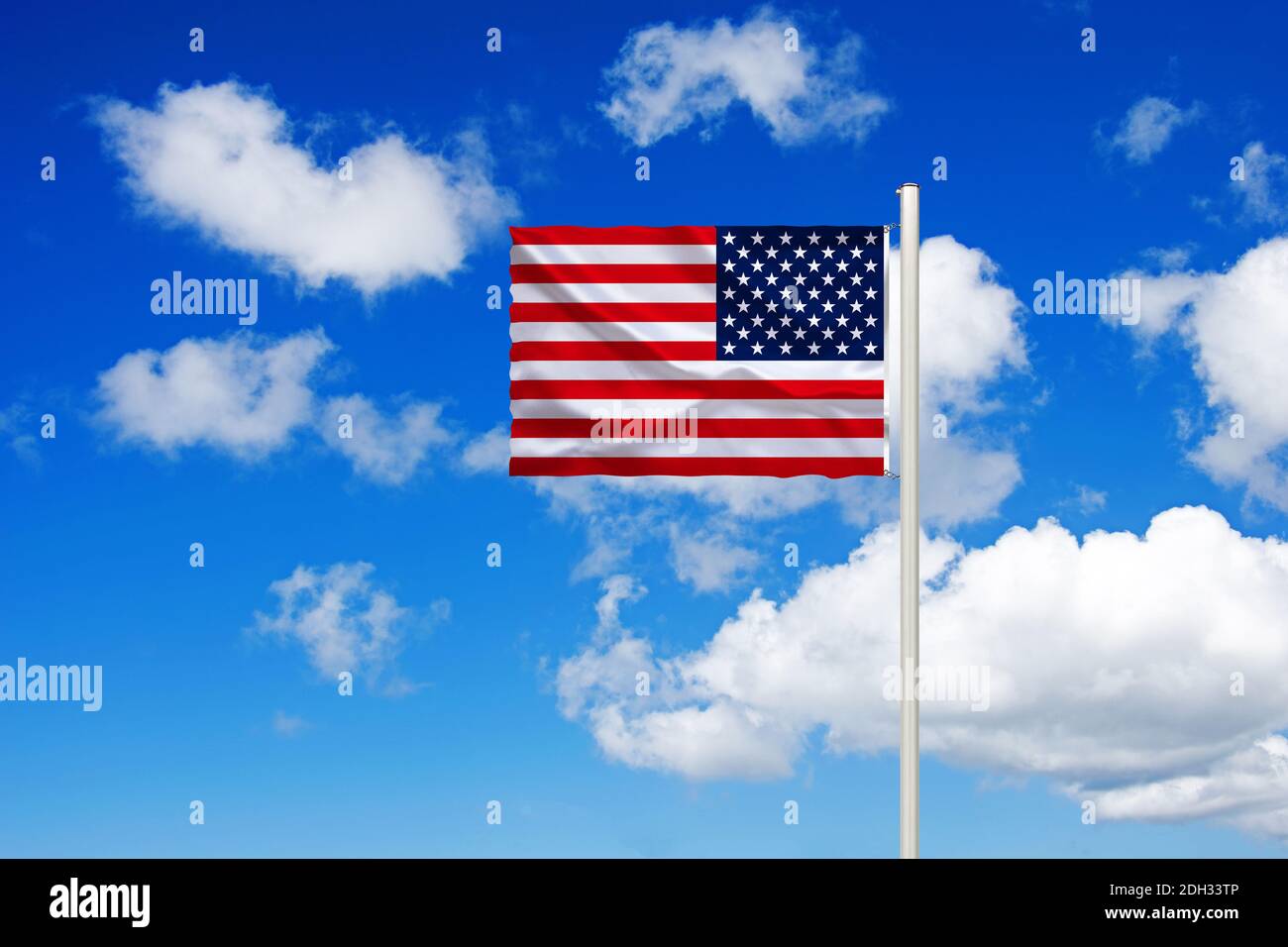 Fotomontage, Flagge von  den USA, Vereinigte Staaten von Amerika, Stock Photo