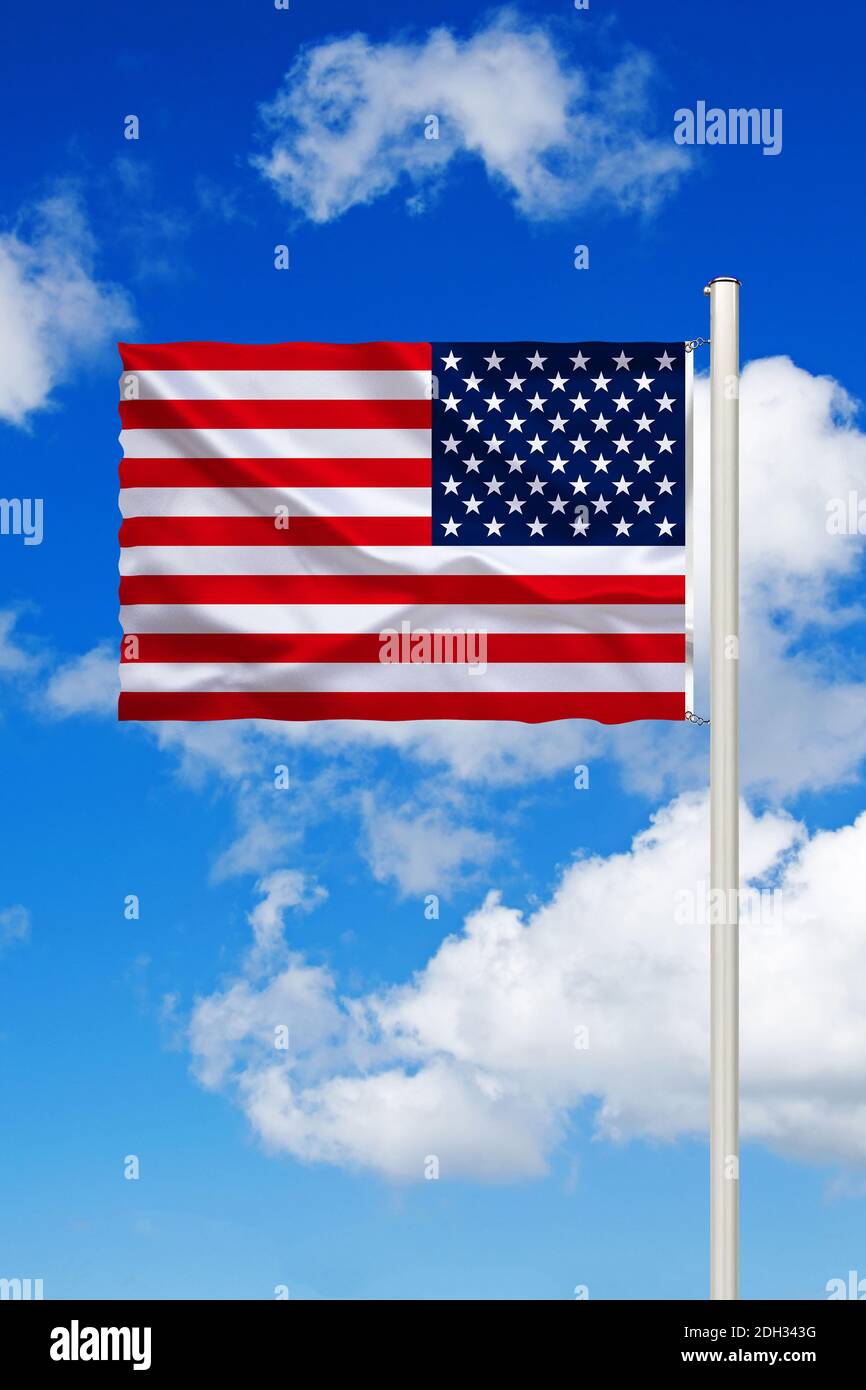 Fotomontage, Flagge von  den USA, Vereinigte Staaten von Amerika, Stock Photo