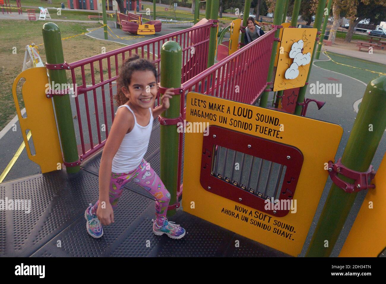 Los Angeles, United States. 09th Dec, 2020. Children frolic at a