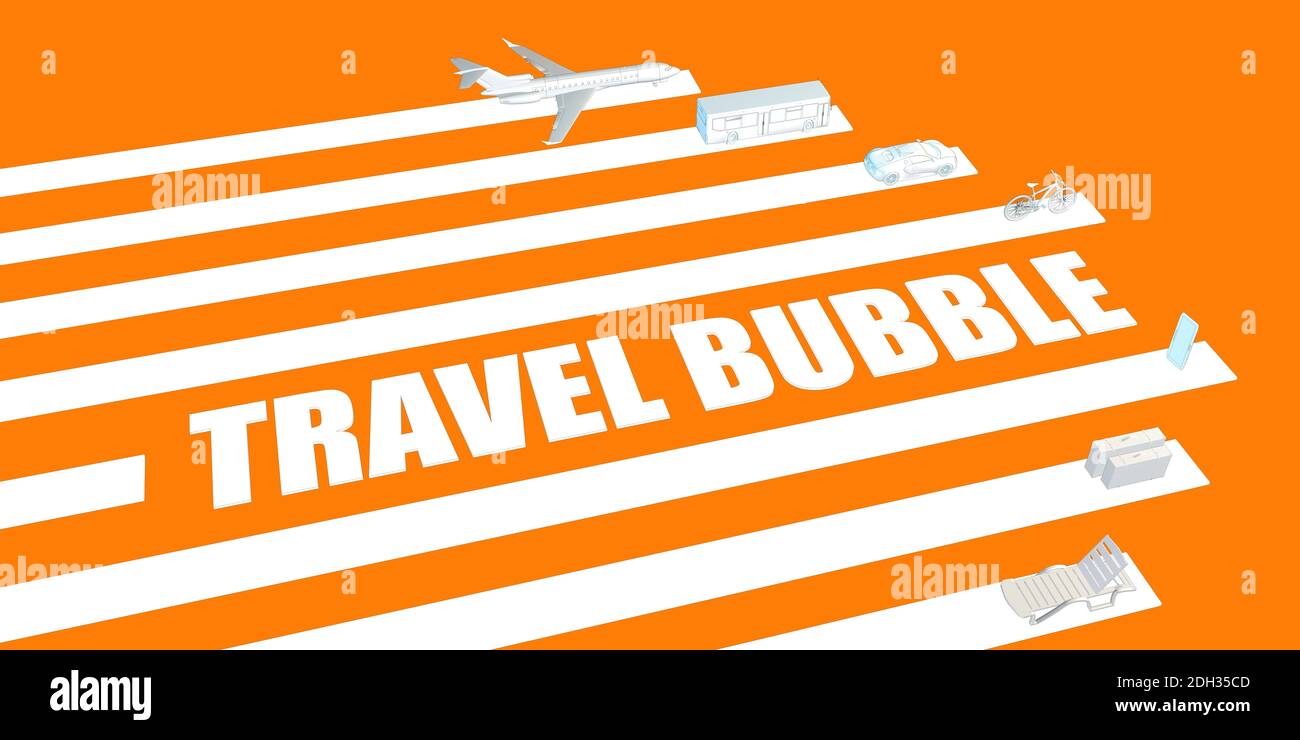 Travel Bubble Stock Photo