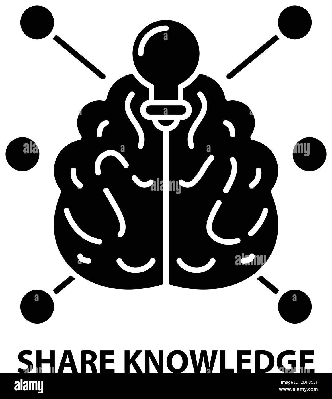 share knowledge icon, black vector sign with editable strokes, concept