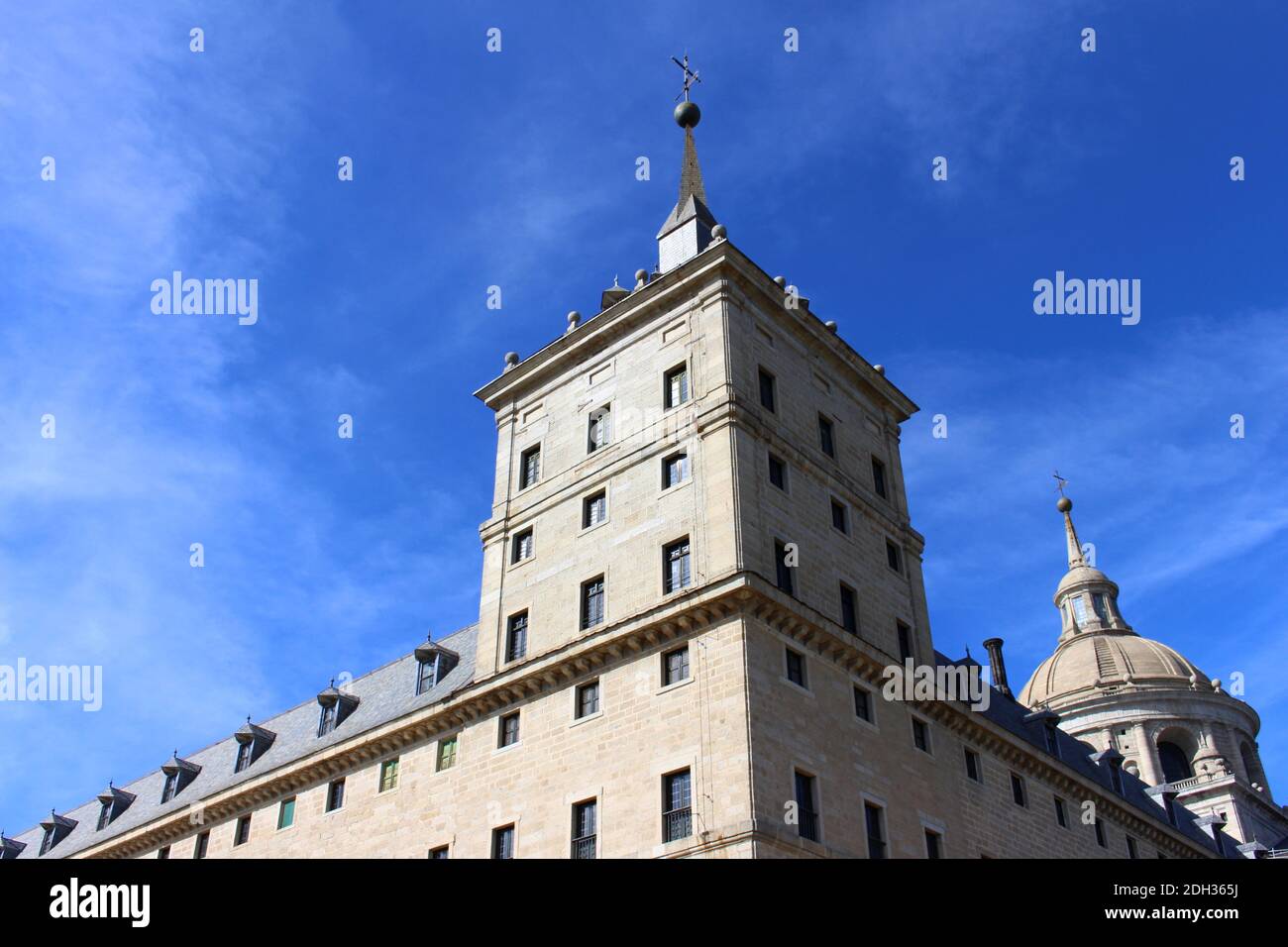 El Escorial, view of the tower Stock Photo