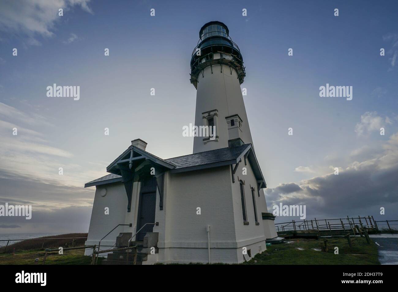 Yaquina Head Lighthouse, Near Newport, Oregon USA Stock Photo