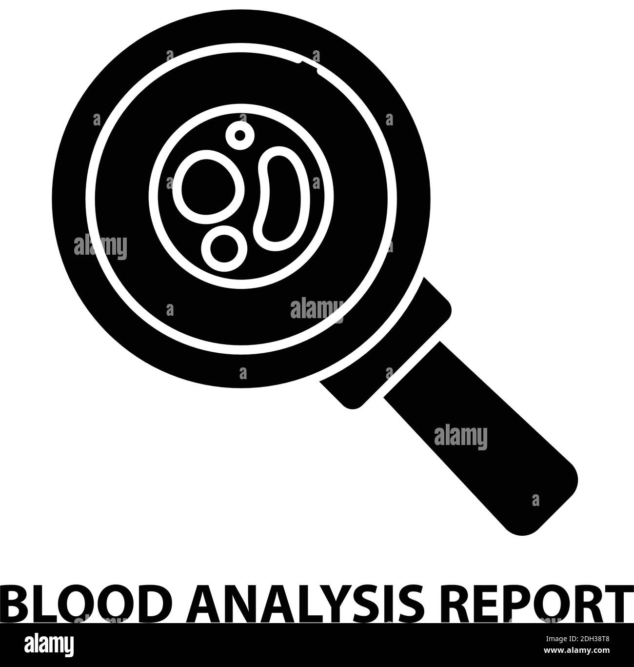 blood test icon, black vector sign with editable strokes, concept