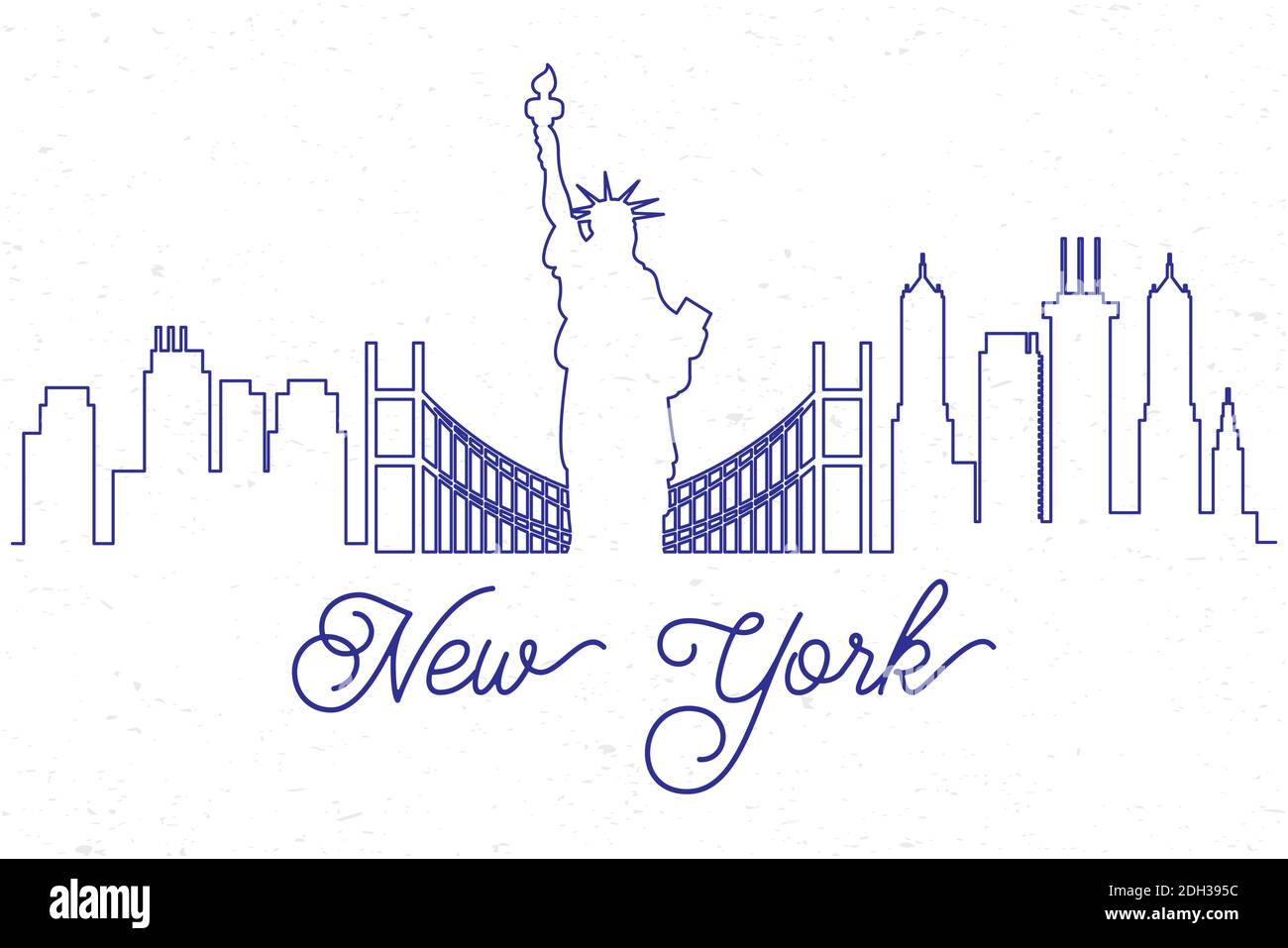 cityscape new york skyline scene icon vector illustration design Stock ...
