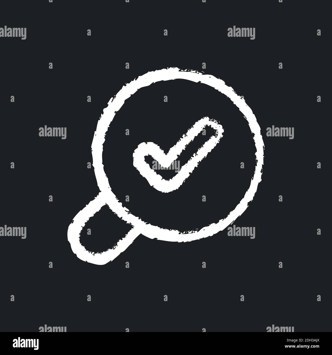 Search chalk white icon on black background Stock Vector Image & Art ...