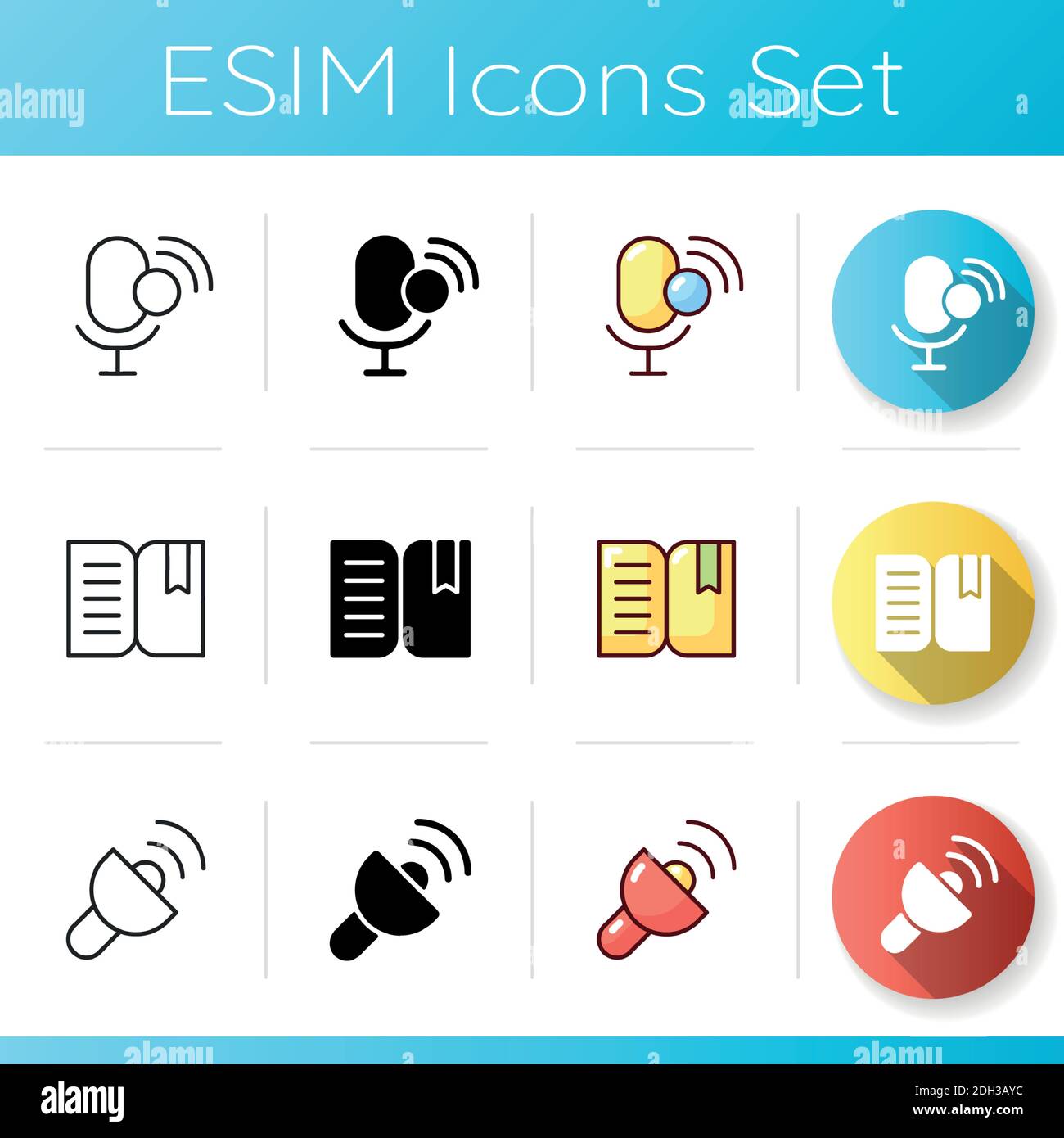 Smartphone interface icons set Stock Vector