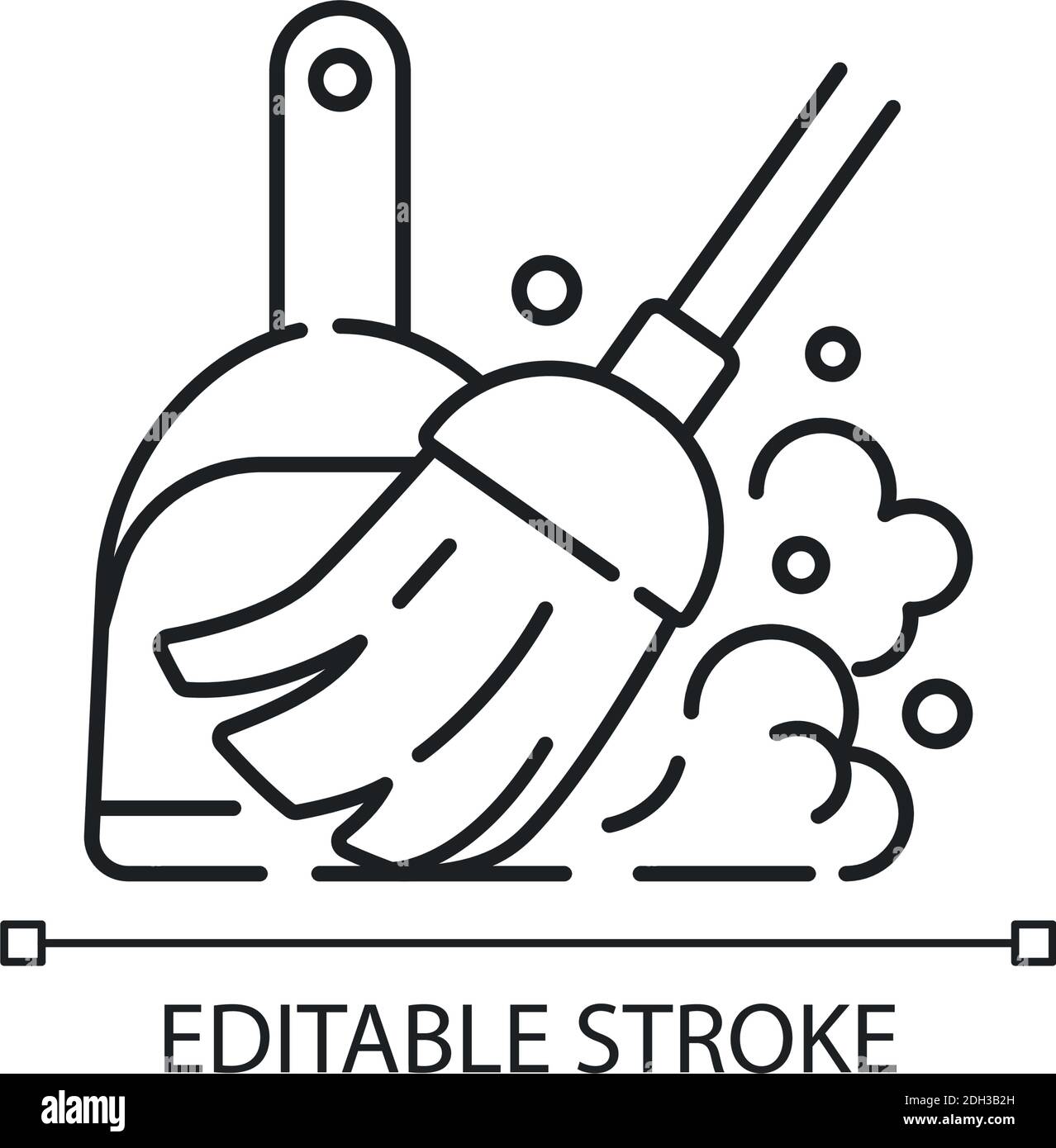 Sweeping floor linear icon Stock Vector Image & Art - Alamy