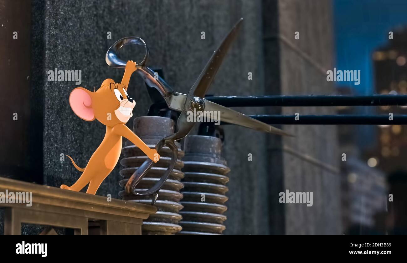 USA. Tom & Jerry in a scene from the ©Warner Bros new film: Tom & Jerry:  The Movie (2021). Plot: Adaption of the classic Hanna-Barbera property,  which reveals how Tom and Jerry