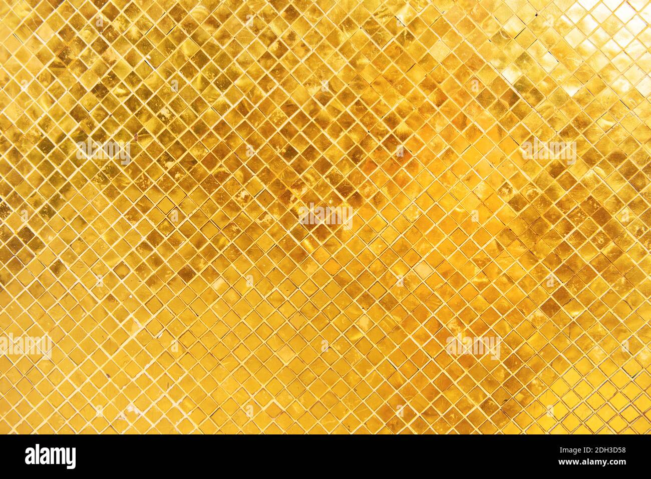 Closeup view of many gold shiny squares surface Stock Photo Alamy