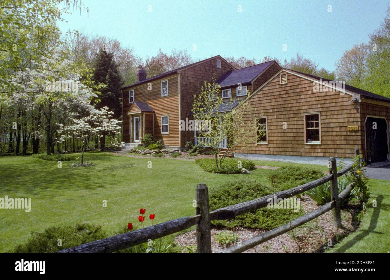 Unpainted house exterior, in Fairfield, CT, USA Stock Photo Alamy