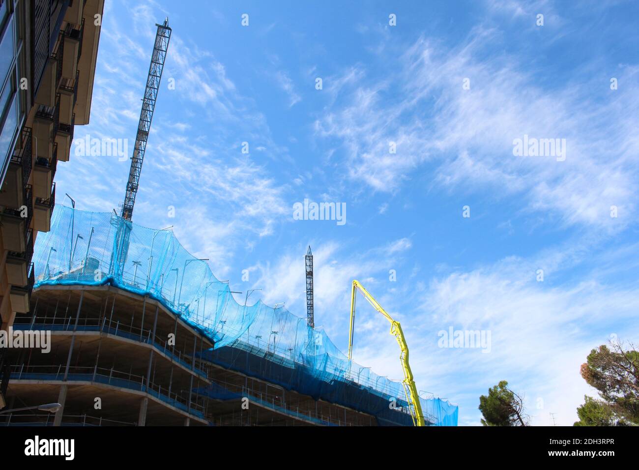 Buillding site, Madrid Stock Photo