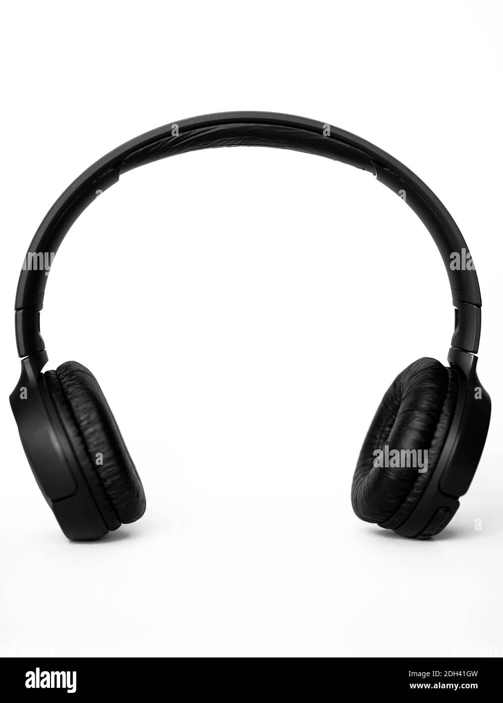 Audio headphones on a white background Stock Photo
