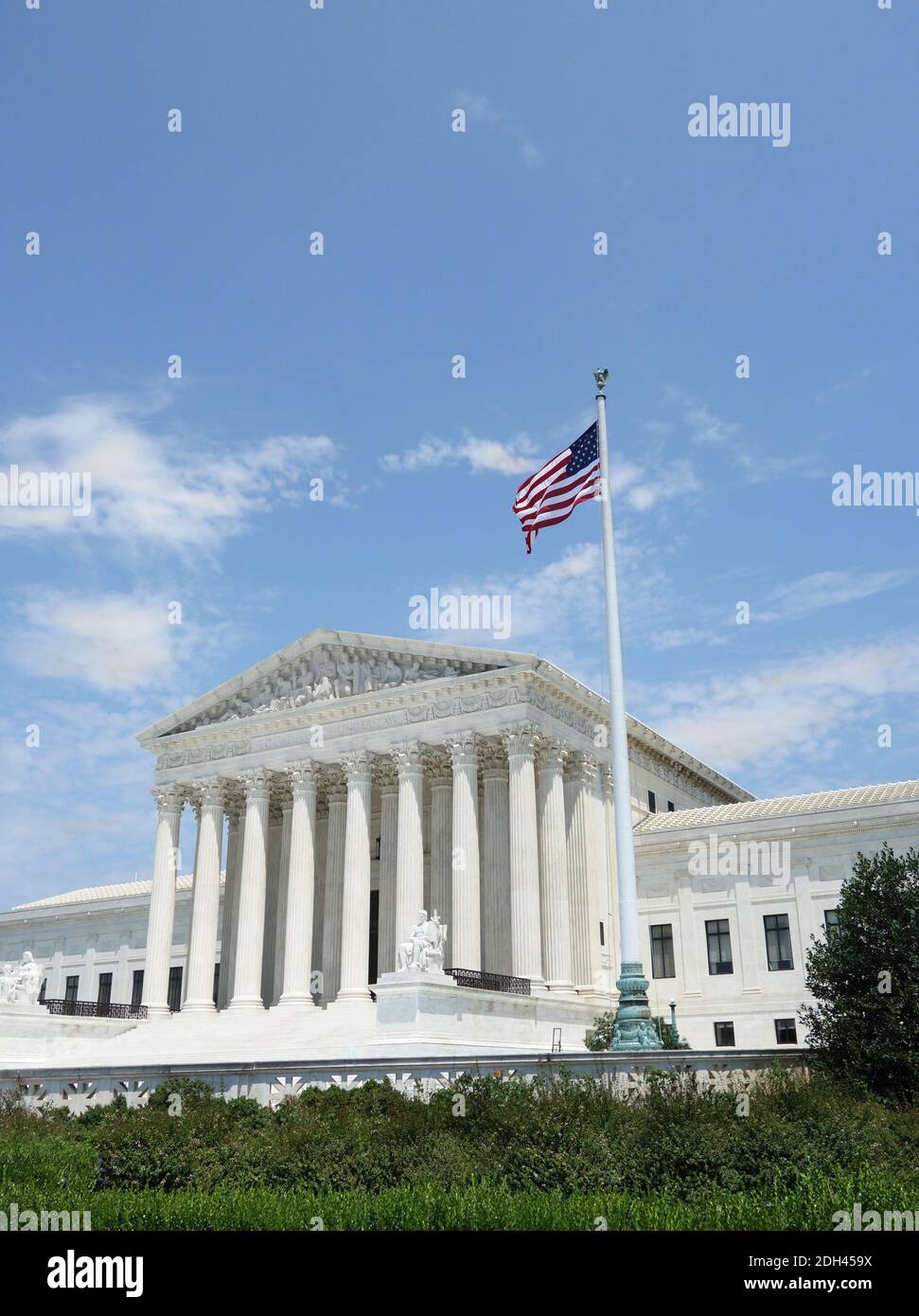 The US Supreme Court building in Washington DC Stock Photo