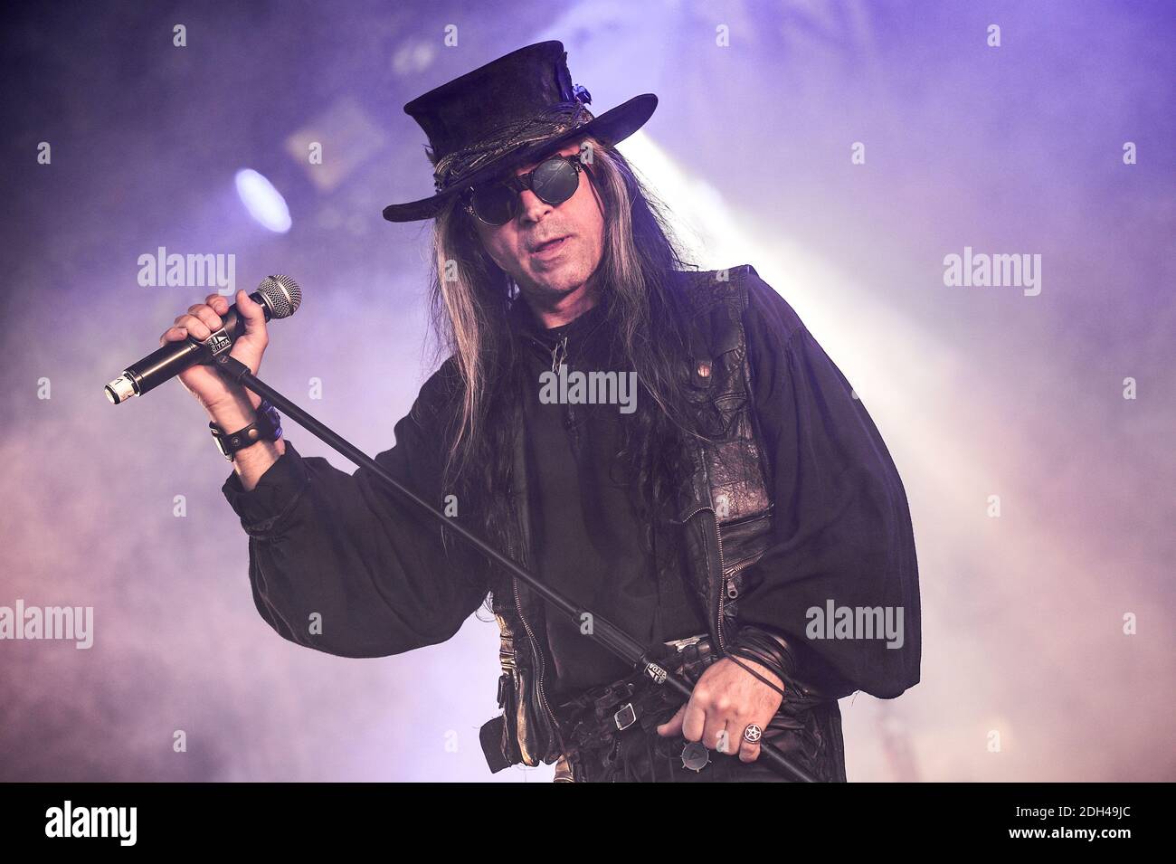 Fields Of The Nephilim performing live on stage at Amphi Festival in Cologne, Germany on July 22, 2017. Photo by Julien Reynaud/APS-Medias/ABACAPRESS.COM Stock Photo