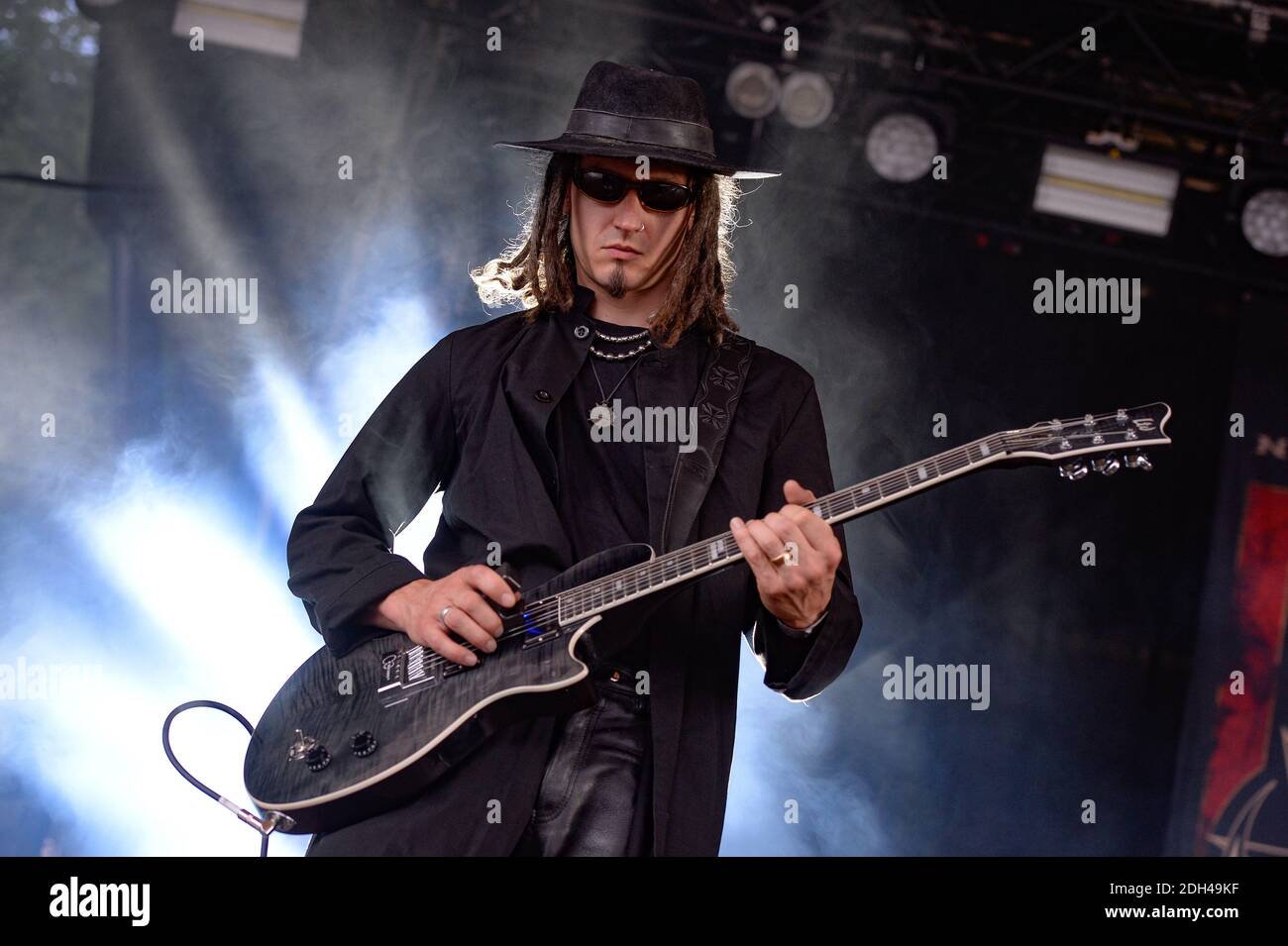 Fields Of The Nephilim performing live on stage at Amphi Festival in Cologne, Germany on July 22, 2017. Photo by Julien Reynaud/APS-Medias/ABACAPRESS.COM Stock Photo