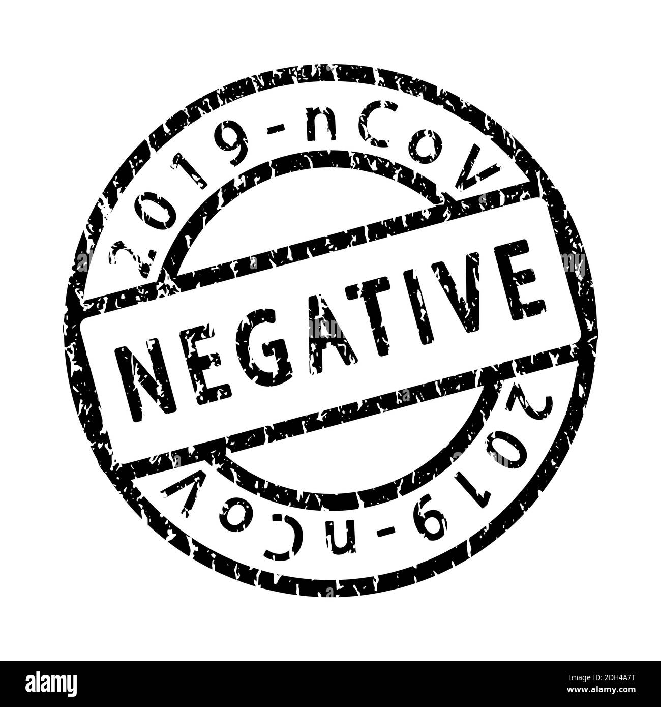 Negative Covid Test Stock Vector
