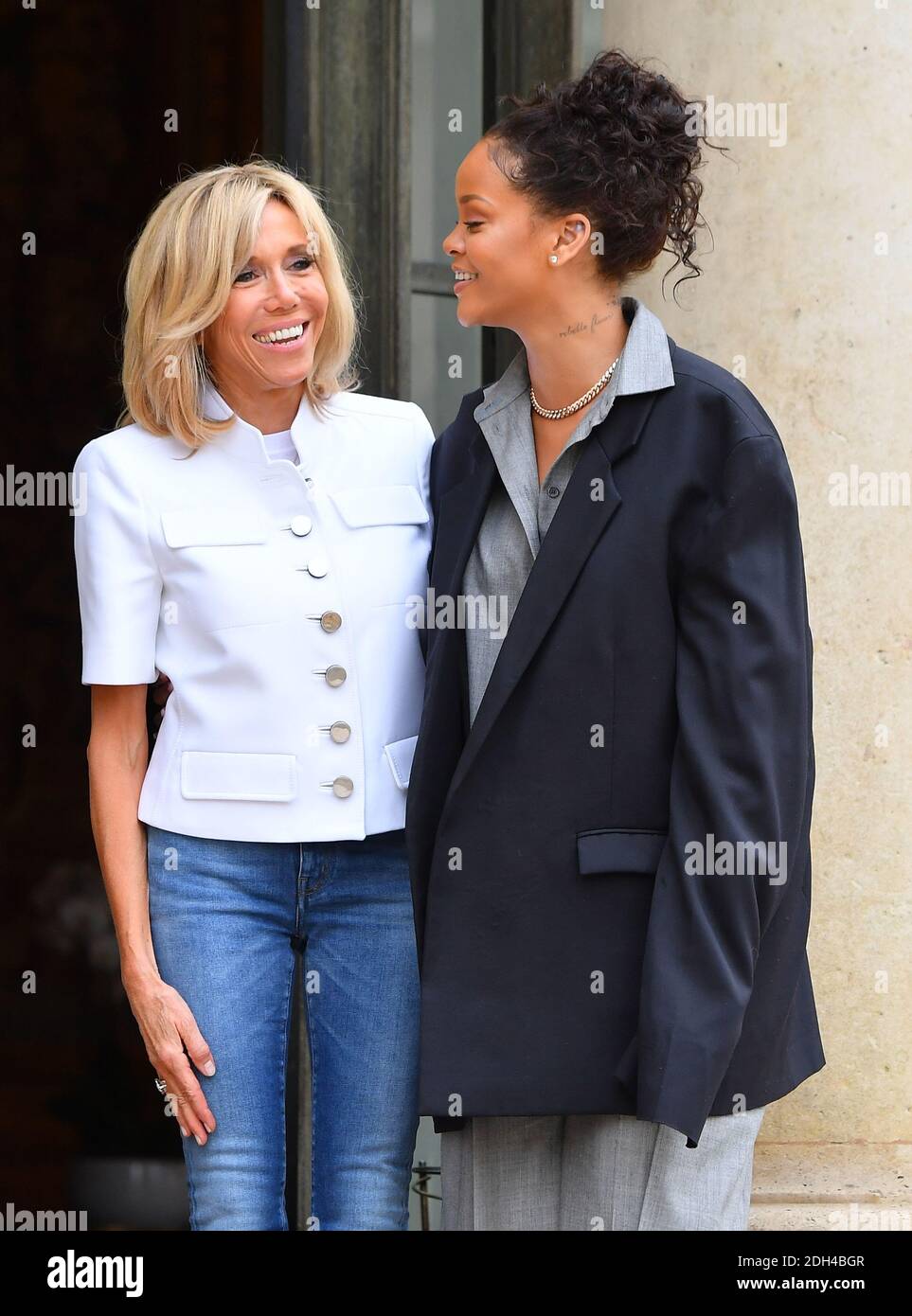 Rihanna, singer and founder of Clara Lionel Fondation is by