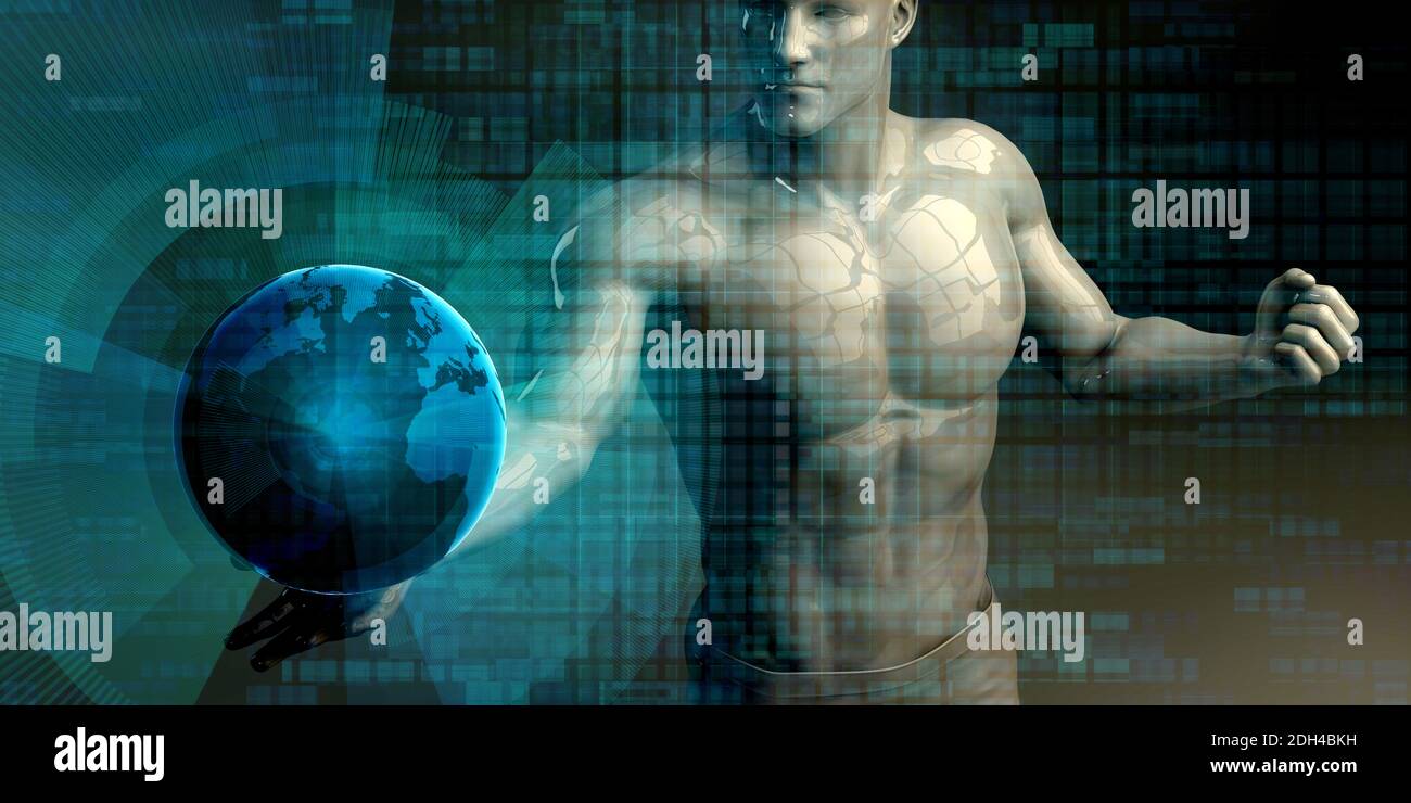 Global Integration Network Stock Photo