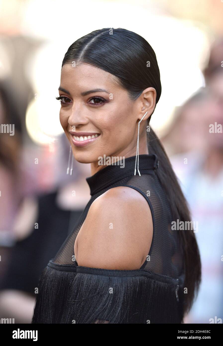 Stephanie Sigman attends the premiere of New Line Cinema's 'Annabelle ...