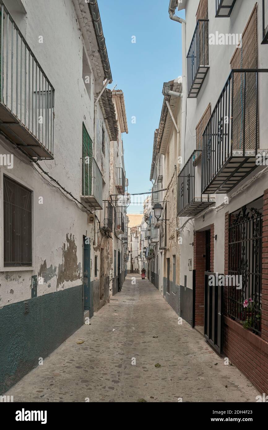Typical streets of the old town in the town of Onda, Castello, Castellon de la Plana, Spain, Europe Stock Photo