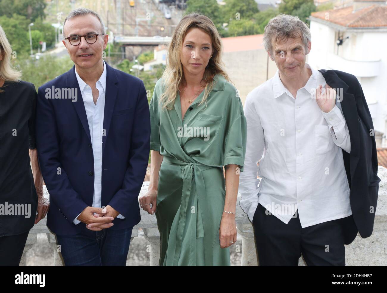 Writer Philippe Besson, actress Laura Smet and director Lucas Belvaux pose for the Jury photocall as part of the 10th Angouleme Film Festival in Angouleme, France on August 22, 2017. Photo by Jerome Domine/ABACAPRESS.COM Stock Photo