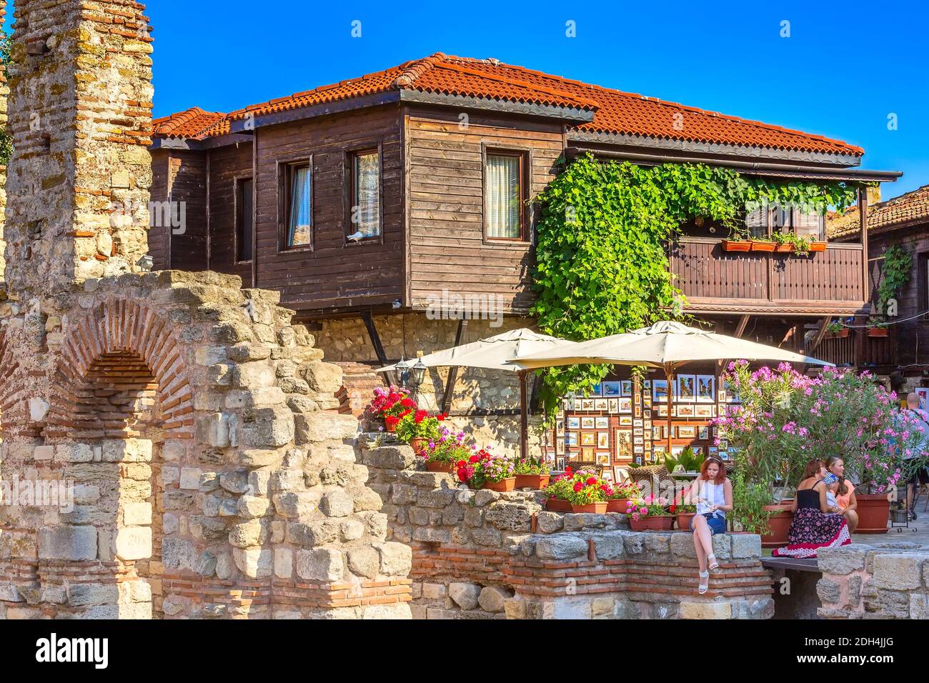 Old town Nessebar, Bulgaria Stock Photo
