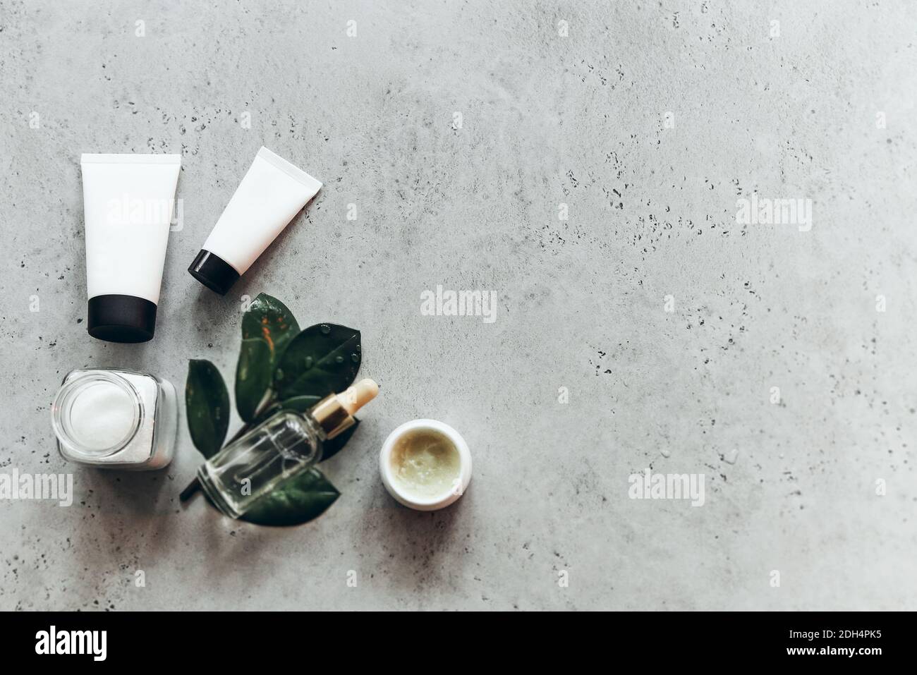 Set of various spa supplies Stock Photo Alamy