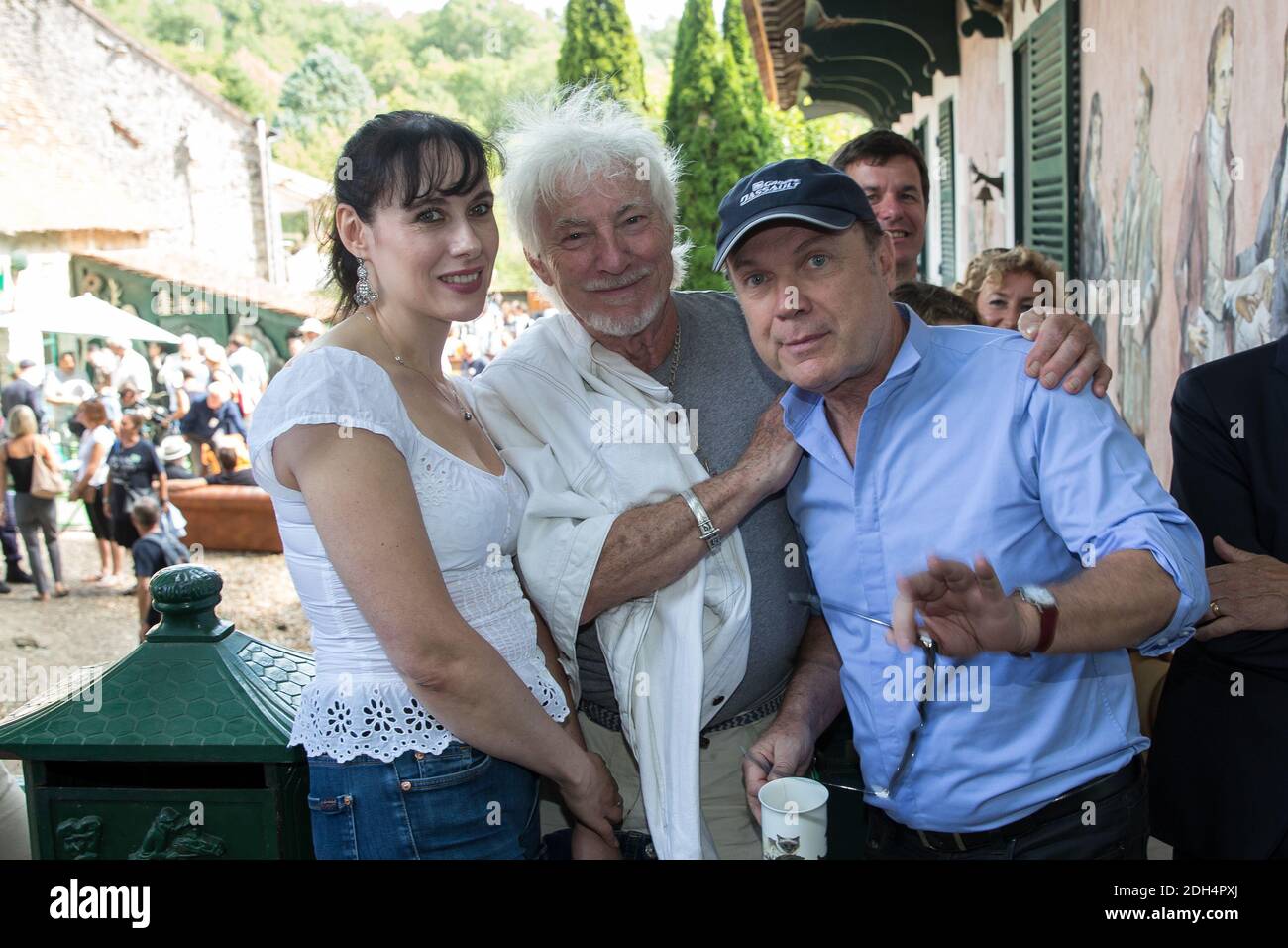 Julien Lepers, Hugues Aufray and Murielle