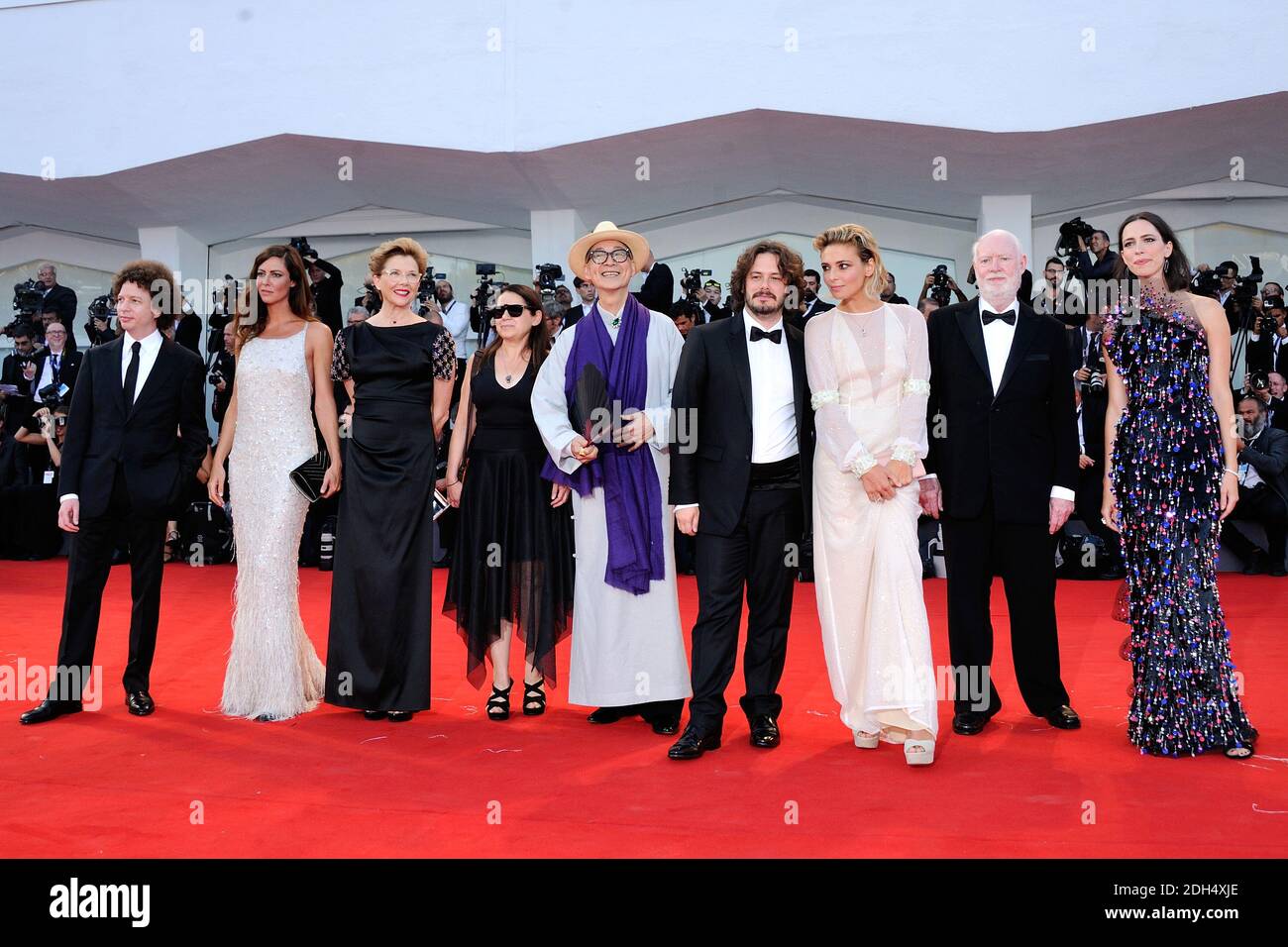 Members of the jury (from left) actress Rebecca Hall, journalist David