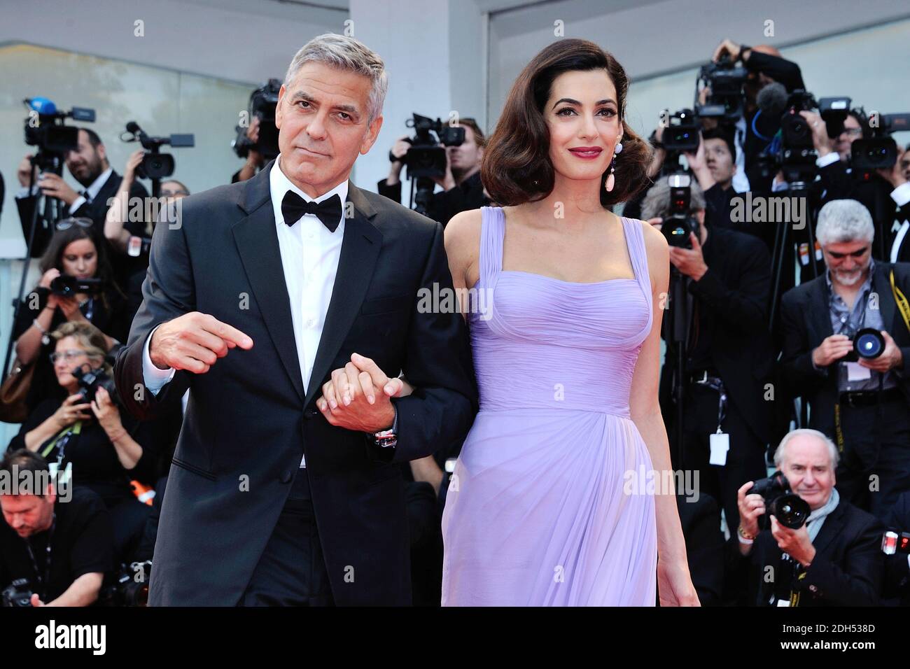 George Clooney and Amal Clooney attending the Suburbicon Premiere during the 74th Venice International Film Festival (Mostra di Venezia) at the Lido, Venice, Italy on September 02, 2017. Photo by Aurore Marechal/ABACAPRESS.COM Stock Photo