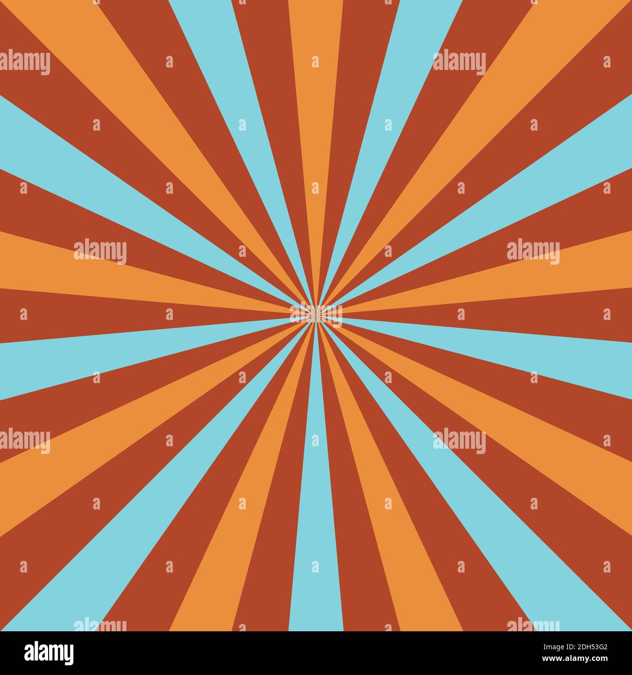 An abstract retro sunburst shape background image. Stock Vector