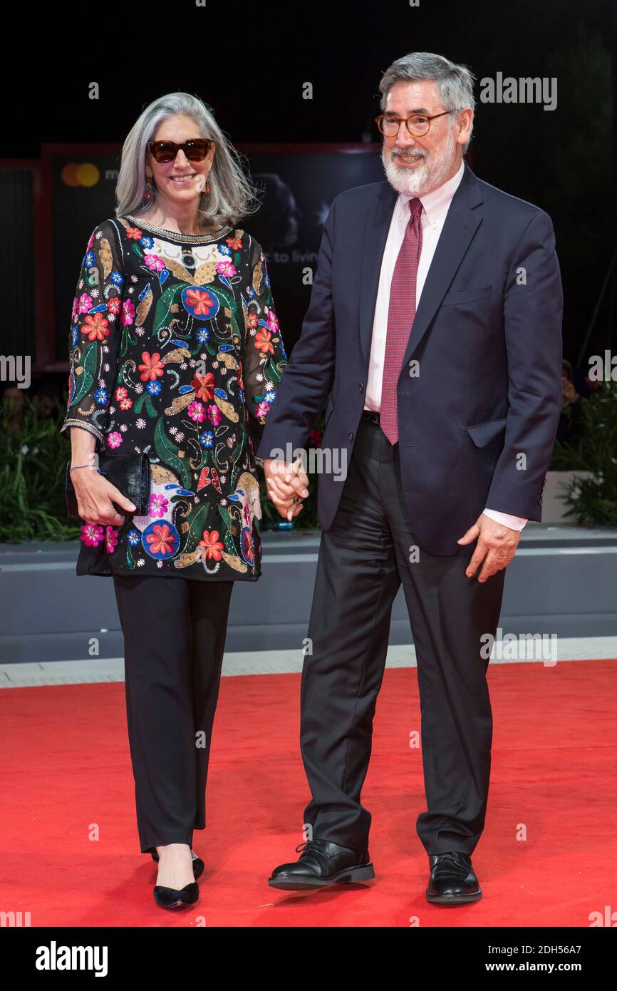 Deborah Nadoolman Landis and John Landis arriving for the premiere of Michael Jackson's Thriller 3D as part of the 74th Venice International Film Festival (Mostra) in Venice, Italy, on September 4, 2017. Photo by Marco Piovanotto/ABACAPRESS.COM Stock Photo