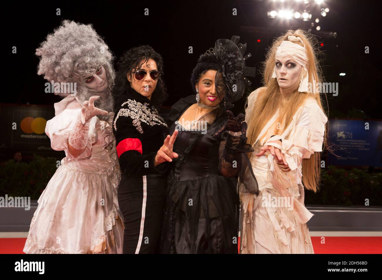 Guests arriving for the premiere of Michael Jackson's Thriller 3D as part of the 74th Venice International Film Festival (Mostra) in Venice, Italy, on September 4, 2017. Photo by Marco Piovanotto/ABACAPRESS.COM Stock Photo