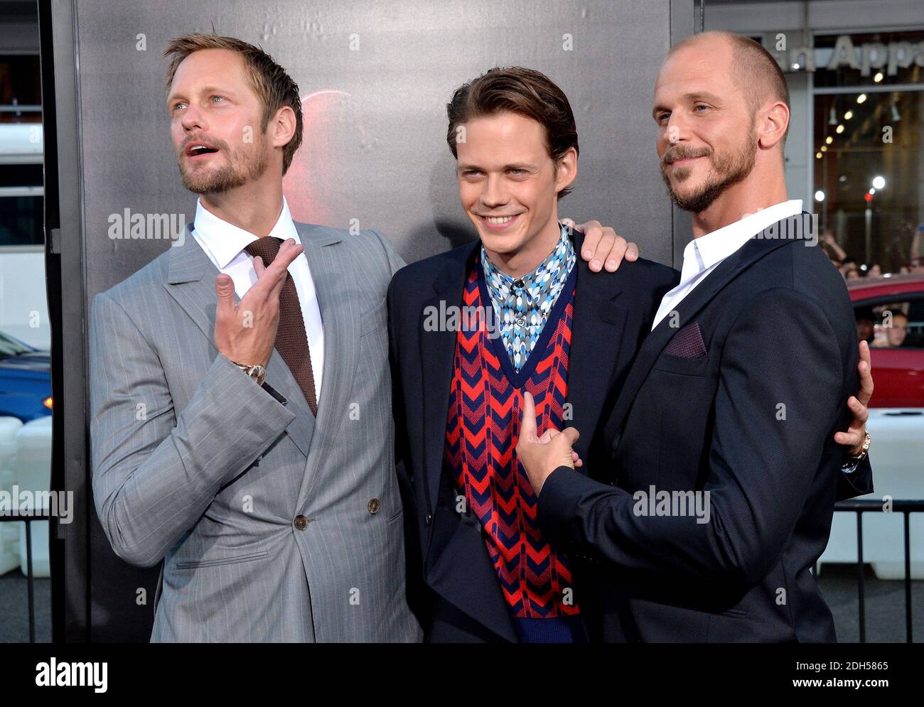 Alexander Skarsgard, Gustav Skarsgard and Bill Skarsgard attend the ...