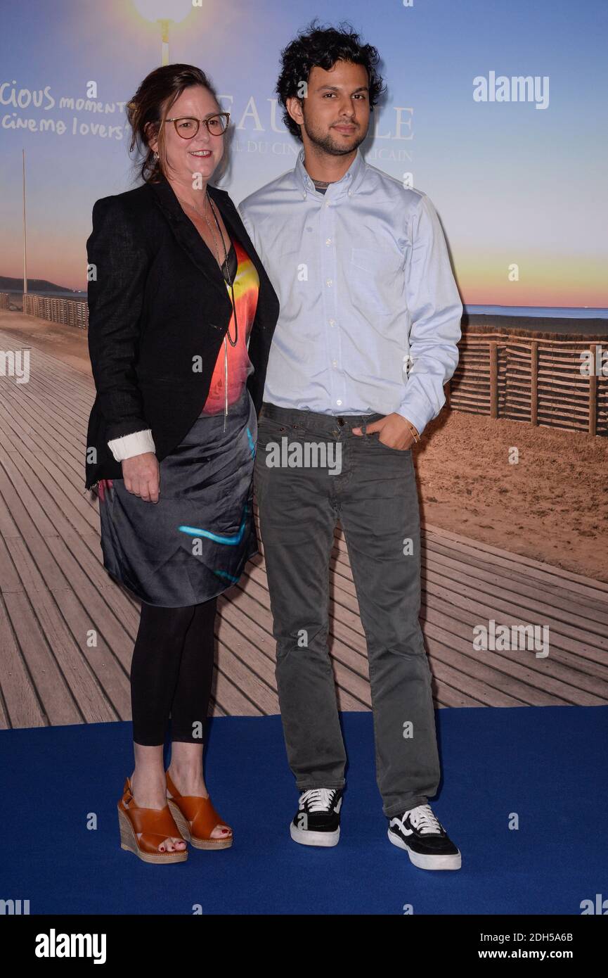 Lisa Muskat and director Amman Abbasi attending a photocall for the movie Stupid Things at the 43rd American Film Festival of Deauville, in Deauville, France on September 7, 2017. Photo by Julien Reynaud/APS-Medias/ABACAPRESS.COM Stock Photo