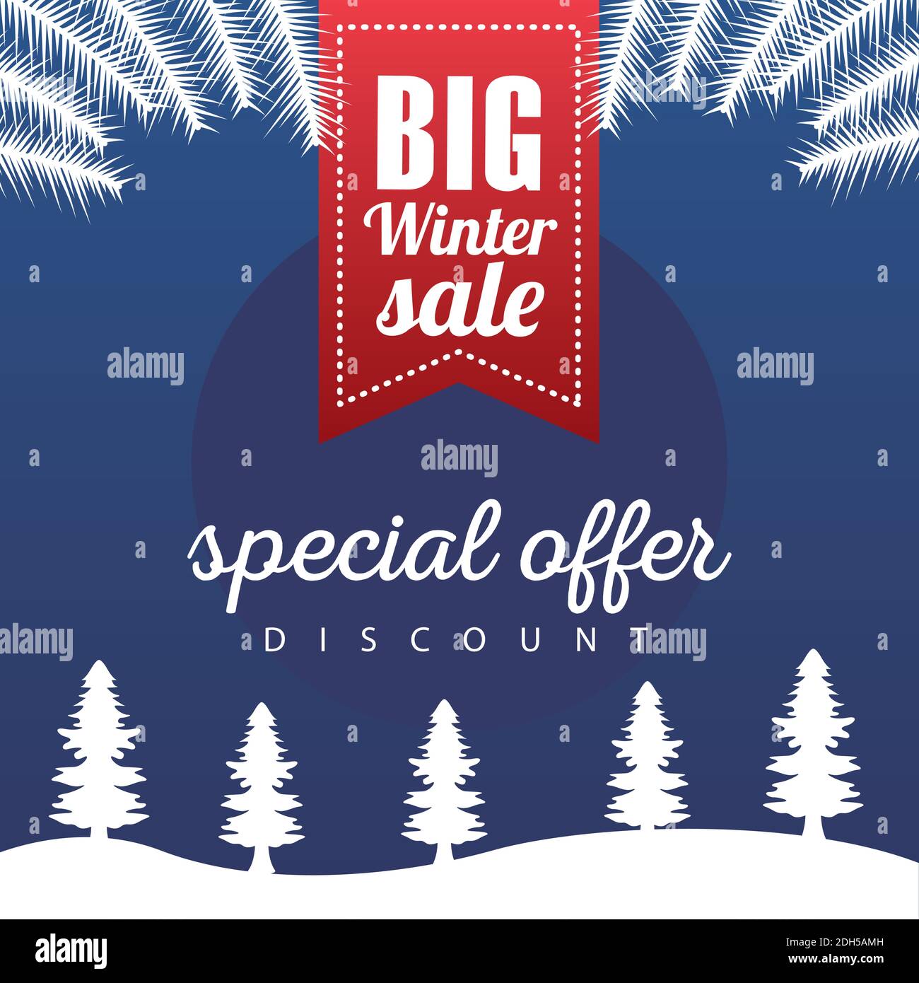 Snowscape banner Stock Vector Images - Alamy