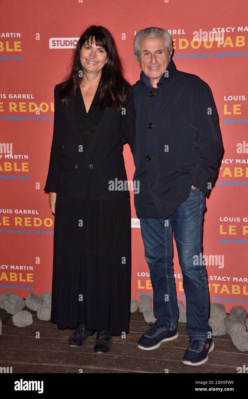 Valerie Perrin, Claude Lelouch attending the 'Redoubtable (Le Redoutable)'  premiere in Paris, France, on septembre 11, 2017. Photo by Alban  Wyters/ABACAPRESS.COM Stock Photo - Alamy