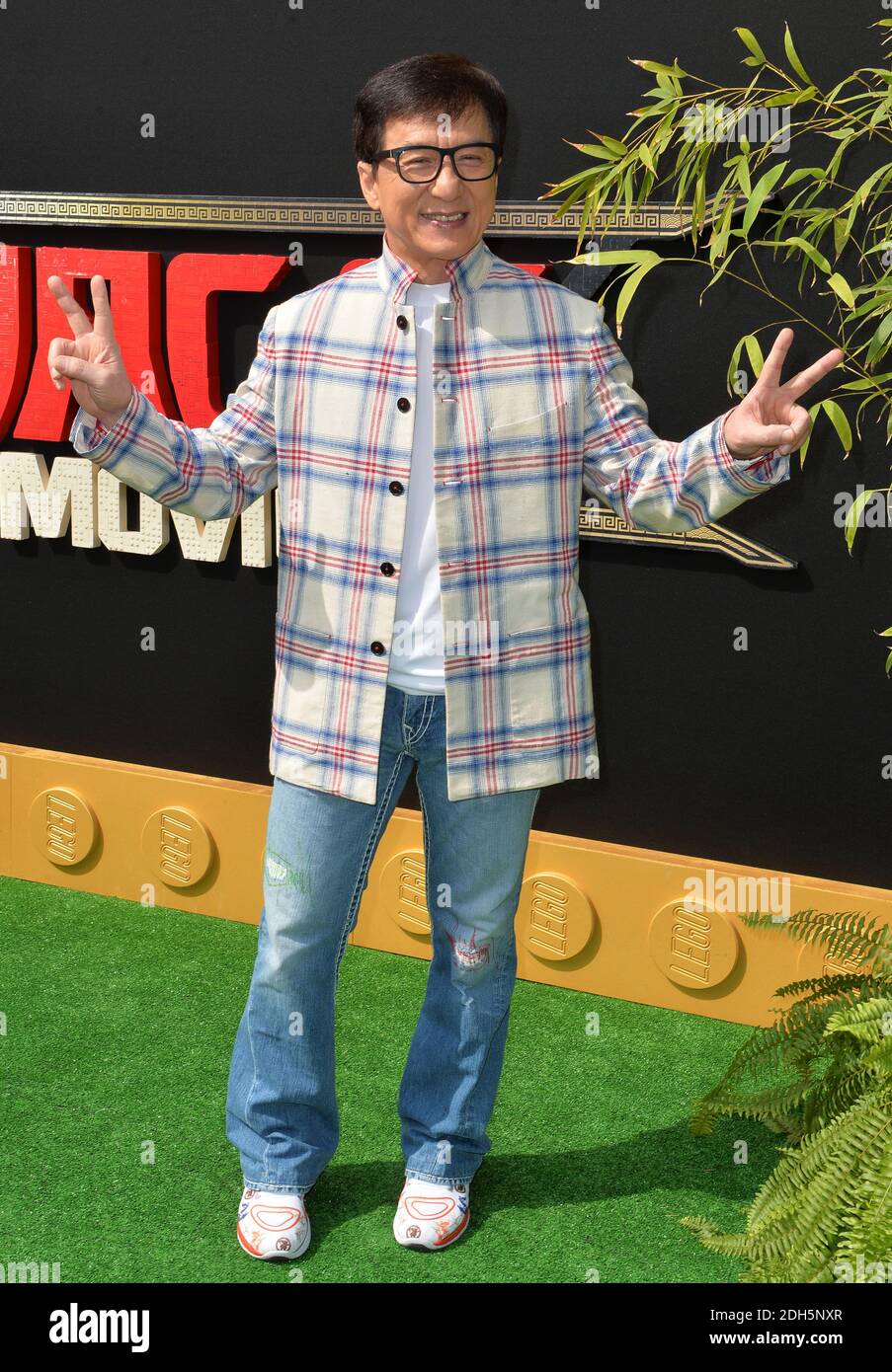 Jackie Chan attends the premiere of Warner Bros. Pictures The LEGO Ninjago Movie at Regency Village Theatre on September 16 2017 in Los Angeles CA USA. Photo by Lionel Hahn ABACAPRESS.COM Stock Photo ...