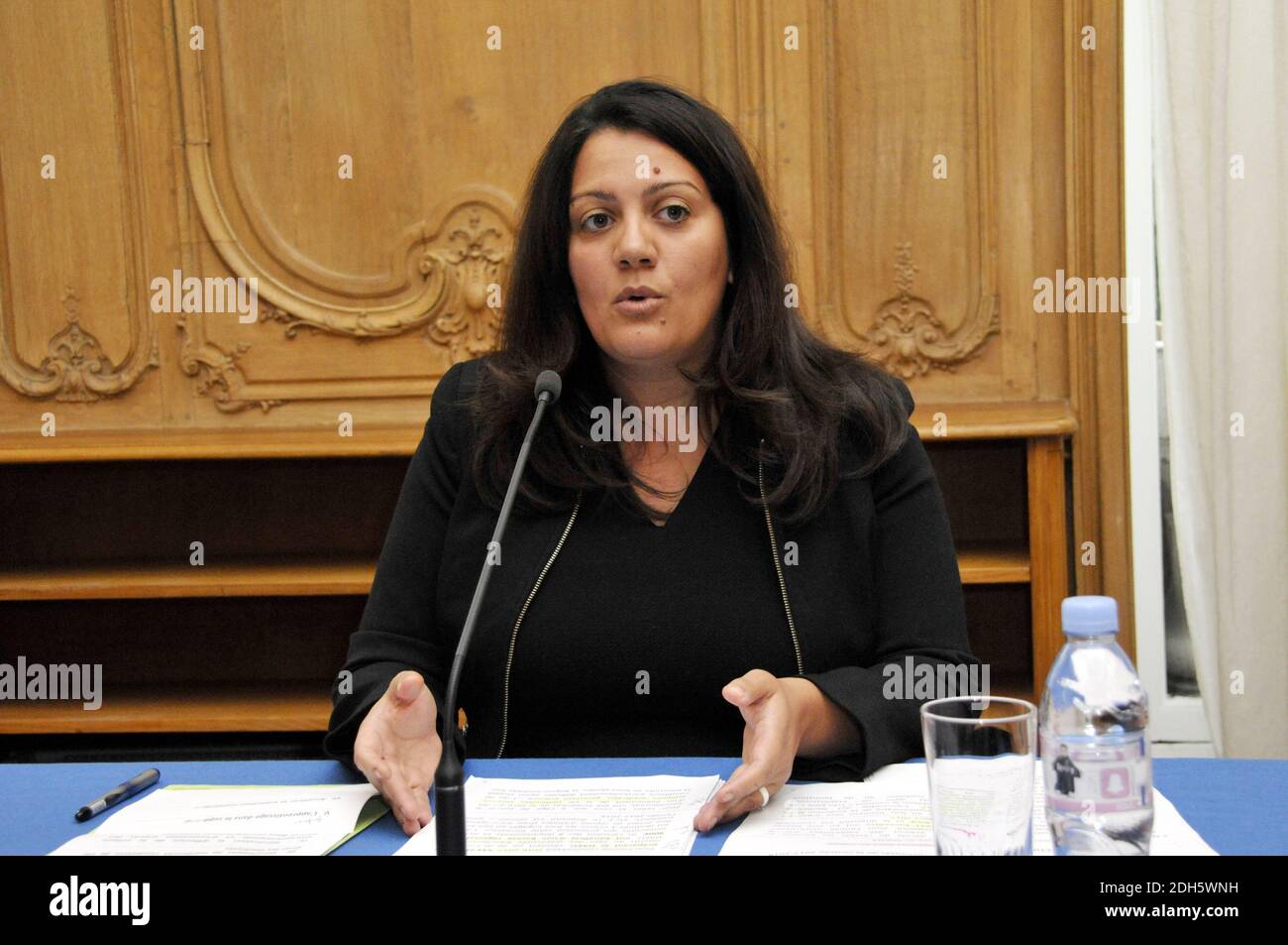 Faten Hidri Vice-president in charge of higher education and research during a press conference focused on the start of the academic year in Ile-de-France. Photo by Alain Apaydin/ABACAPRESS.COM Stock Photo