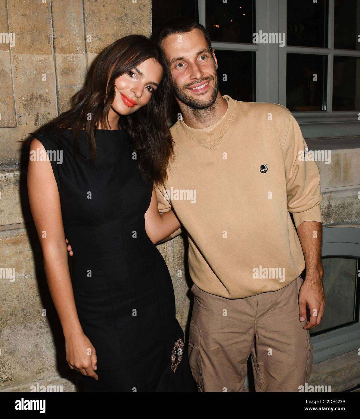 Simon Porte Jacquemus and Emily Ratajkowski attending at the Jacquemus  Fashion Show during Paris Fashion Week Spring Summer 2018 held in Paris,  France on September 25, 2017. Photo by Laurent Zabulon/ABACAPRESS.COM Stock